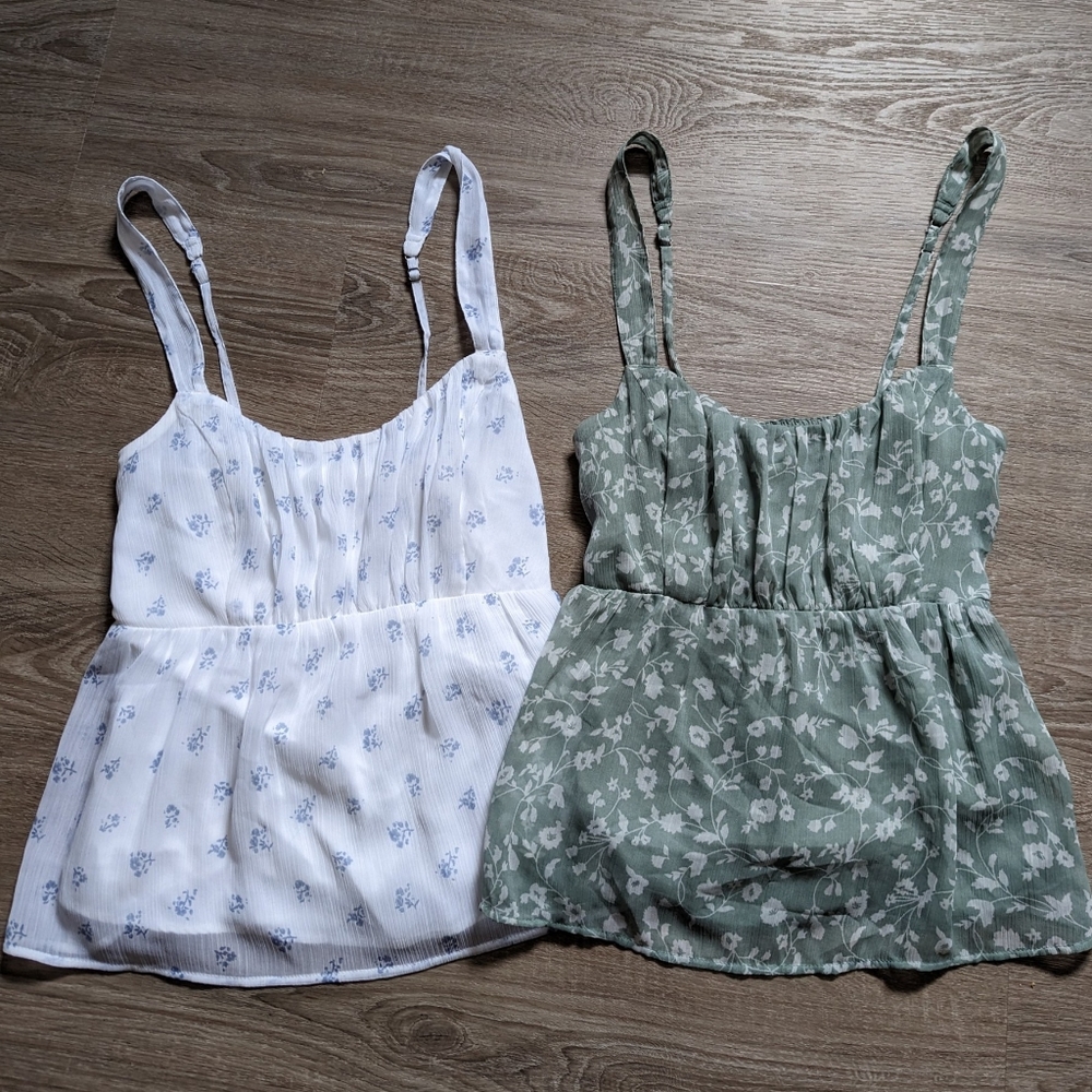 Abercrombie & Fitch Baby Doll Tank Tops (bundle of two)
